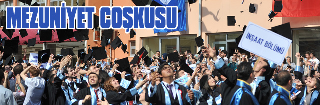Yüksek Okulda mezuniyet Sevinci
