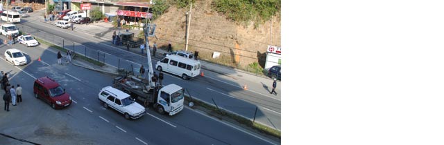 Akçaabatta Trafik Kazası 4Yaralı
