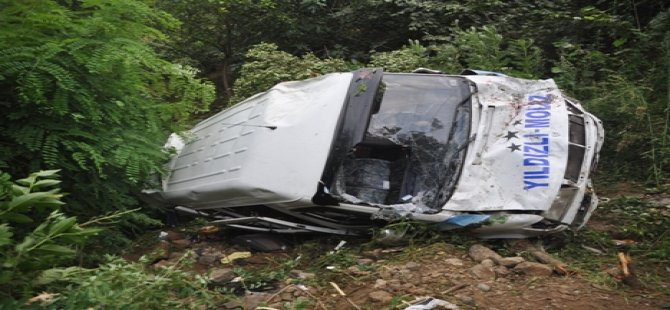 Derecikte trafik kazası