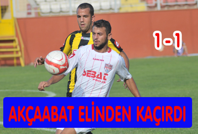 Akçaabat Puan Kopardı 1-1