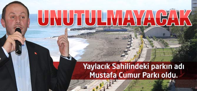 Mustafa Cumur İsmi yaşatılacak