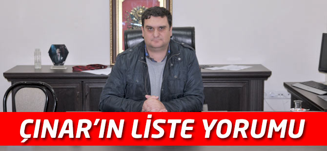MHP Akçaabat İlçe Başkanı Çınar'ın Liste Yorumu