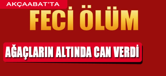 Akçaabat'ta bir işçinin feci ölümü