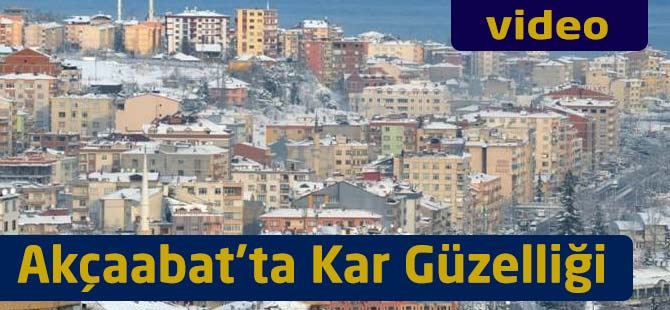 Akçaabat'ta Kar Güzelliği