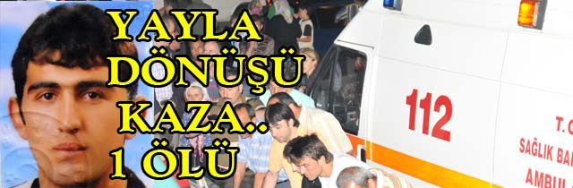 Işıklarda kaza 1 Ölü