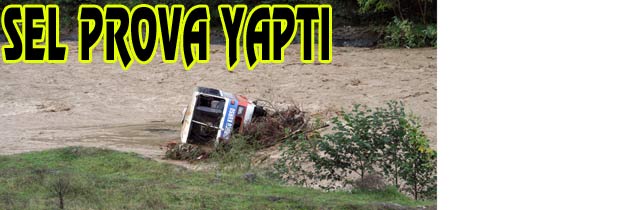 Akçaabatta Sel Uyarı Yaptı