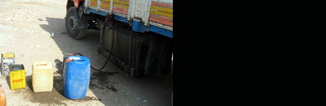 220 litre mazot çalındı