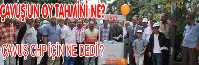 Çavuş Broşür Dağıttı