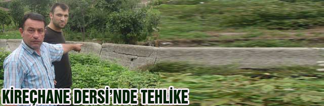 Kireçhane deresinde Tehlike