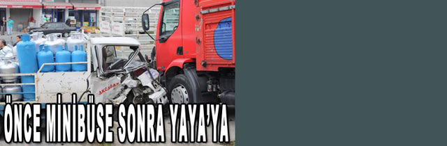 Akçaabatta Trafik Kazası 1 yaralı