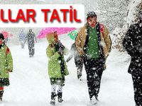Akçaabat'ta okullar tatil edildi.