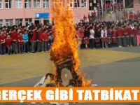 İtfaiyeden yangın Tatbikatı