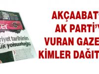 Akçaabat'ta siyasi amaçlı gazete dağıtıldı
