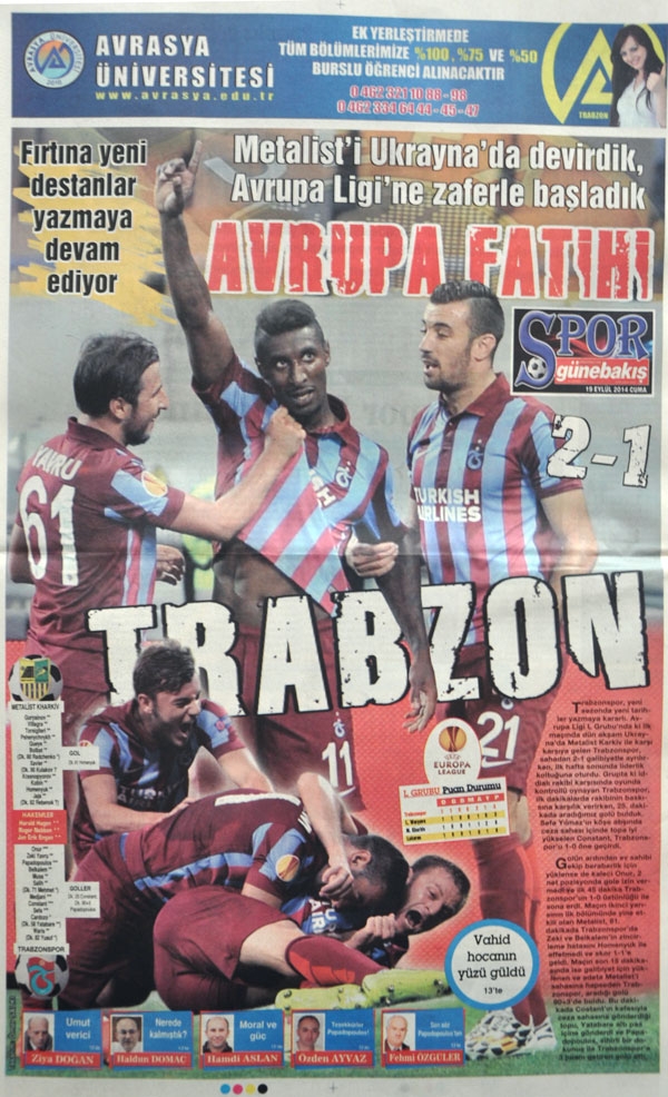 Trabzonspor Avrupa'yı Titretti. 2