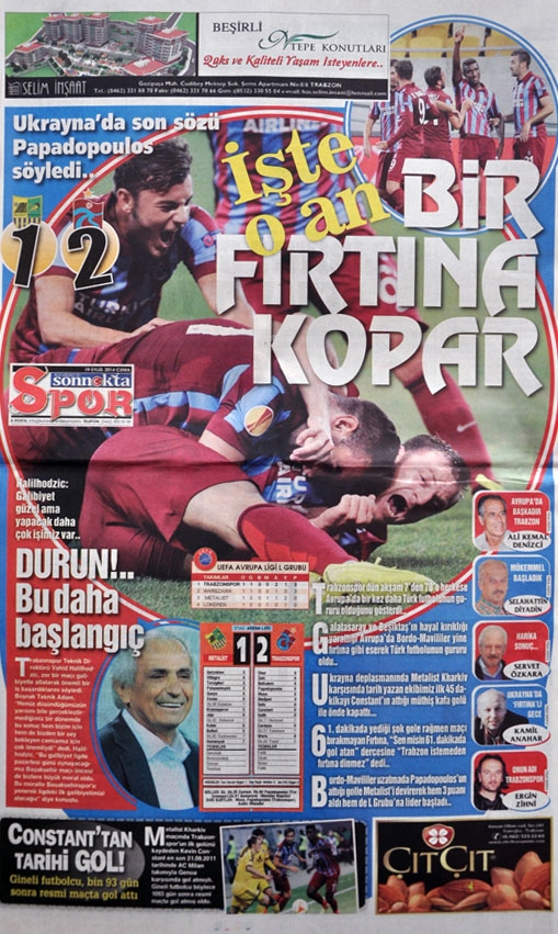 Trabzonspor Avrupa'yı Titretti. 5