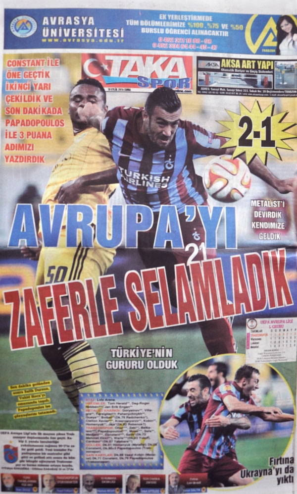 Trabzonspor Avrupa'yı Titretti. 6