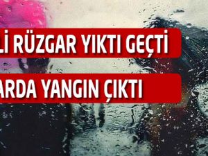 Rüzgar Çatıları Uçurdu