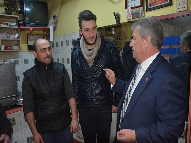 Haluk Pekşen, Akçaabat’ta esnaf ziyaretinde bulundu. 7