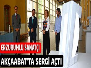 Erzurumlu Sanatçı Akçaabat'ta Sergi Açtı