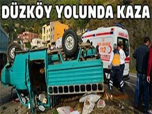 Alsancak Mahallesi'nde Araç Devrildi