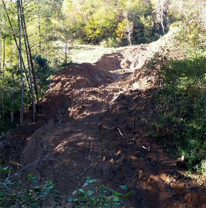 Akçaabat'ta heyelan 1