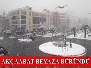 Akçaabat Beyaza Büründü