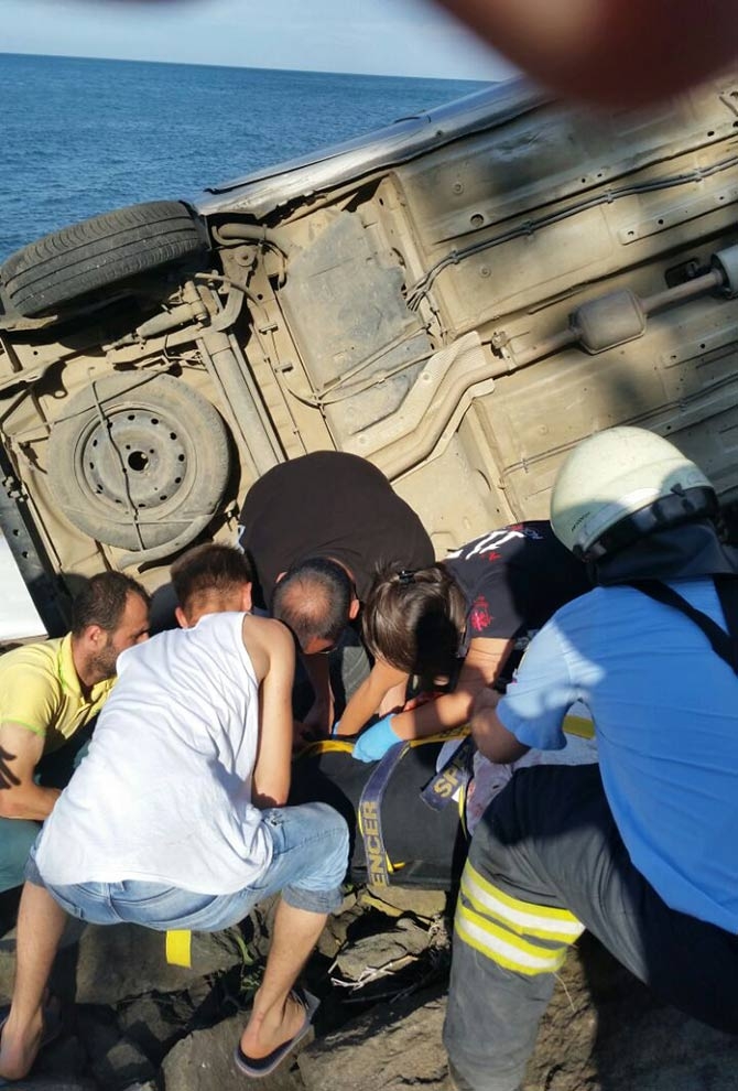 Araç Denize Uçtu 5