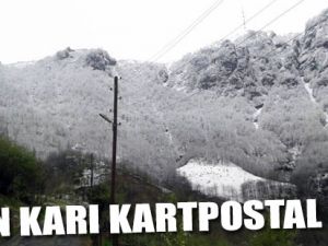 Nisan Karı Kartpostal Gibi Oldu