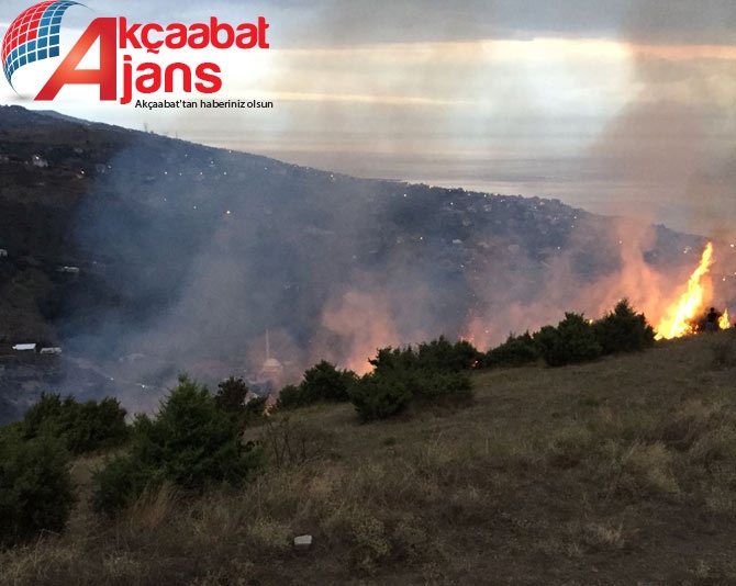 Akçaabat'ta Büyük Yangın 1