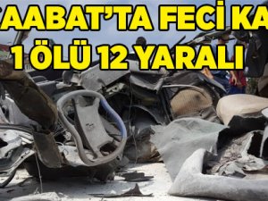 Akçaabat  Feci Kaza 1 Ölü 12 Yaralı