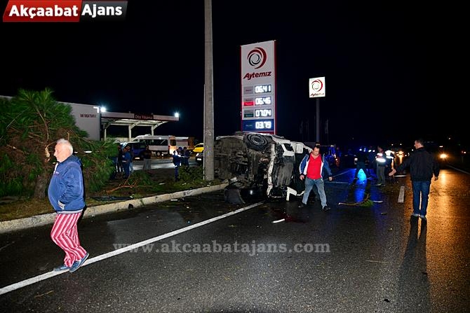 Akçaabat'ta Feci Kaza 1 Ölü 9 Yaralı 4