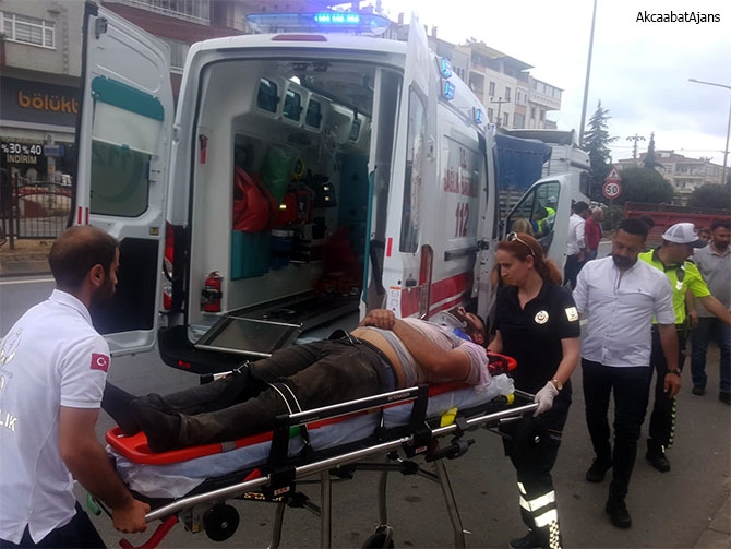 Akçaabat'ta Kaza 1 Yaralı 1