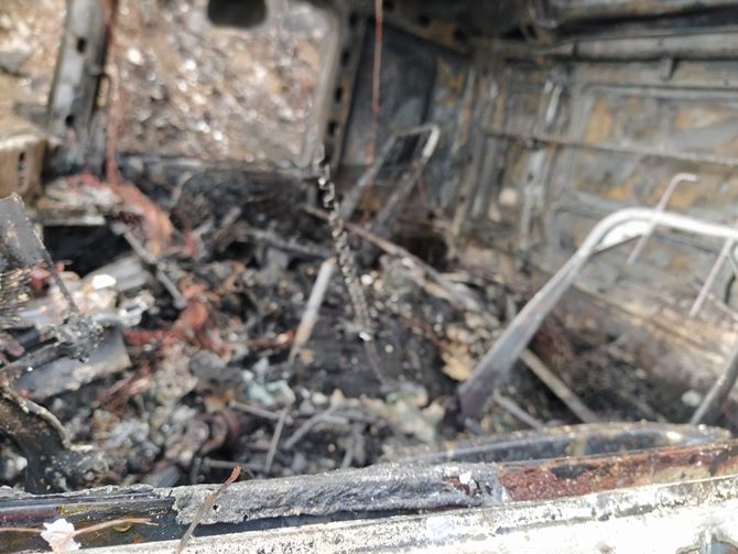 Gümüşhane'de Kamyon Yandı 6