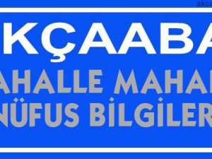 Akçaabat Mahalle 2020 Nüfus Sayıları