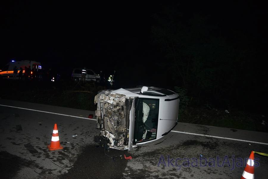 Akçaabat'ta Kaza 1 Ölü 18