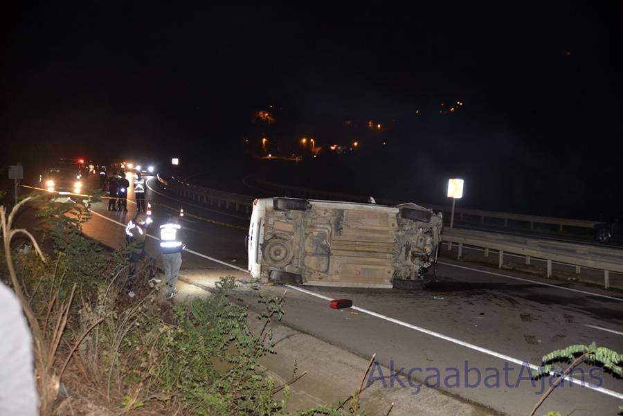 Akçaabat'ta Kaza 1 Ölü 4