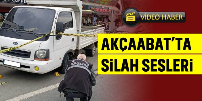 Akçaabat'ta Silah Sesleri
