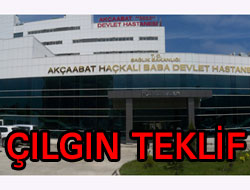 Hastane Kantinine Çılgın Teklif…