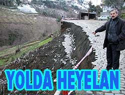 Lazlar yolunda Heyelan