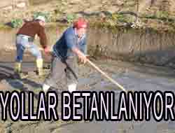 Doğanköy'de Beton Yol
