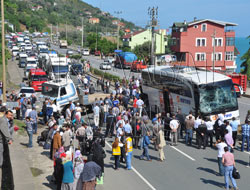 Akçakale'de Otobüs Kazası