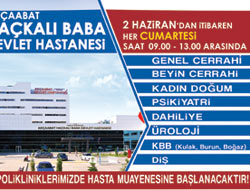 Hastanede Hafta Sonu Polikliniği
