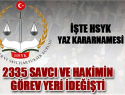 Hakim ve Savcılar değişti