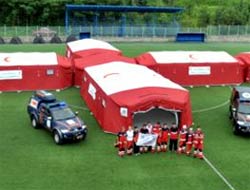 Mobil Sahra Hastanesi Kuruldu