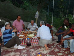 Korucu Köyünde Afrikalı Misafir