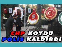 CHP'nin Çelengi Kaldırıldı