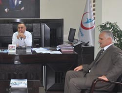 Şentürk'ten Başhekime Ziyaret