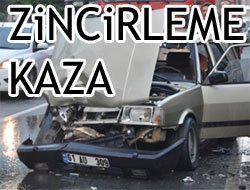 Akçaabat'ta Zincirleme Kaza