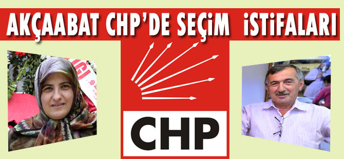 CHP'de İki isim istifa etti.