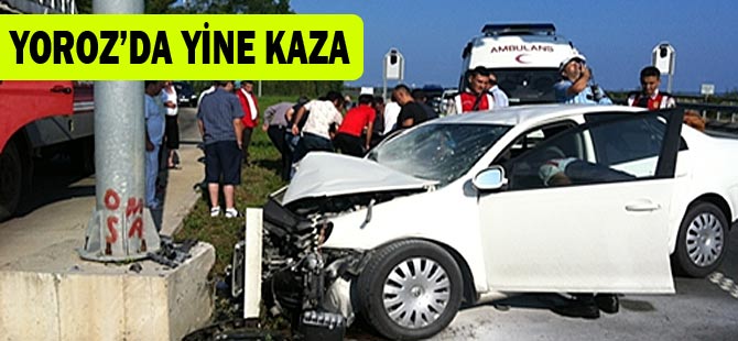 Yoroz mevkiinde Akçaabatlı Aile Kaza Yaptı